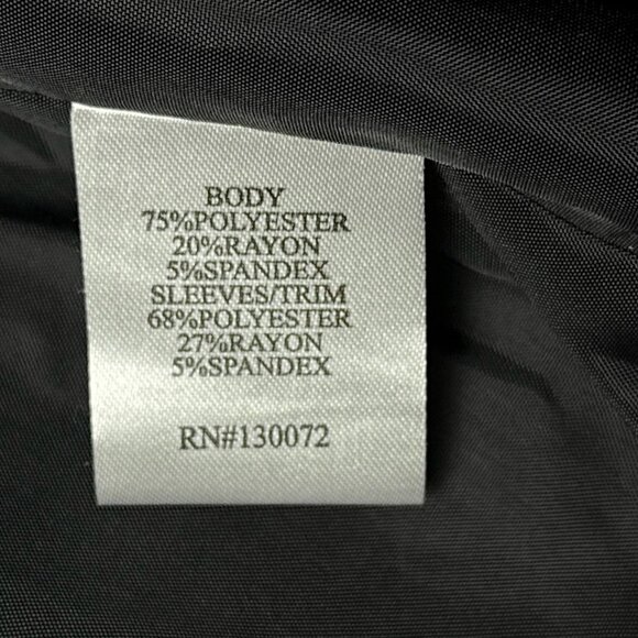 Kate Rosy Petite | Black Blazer Jacket | Faux Crocodile Panel | Size PL - Picture 10 of 15